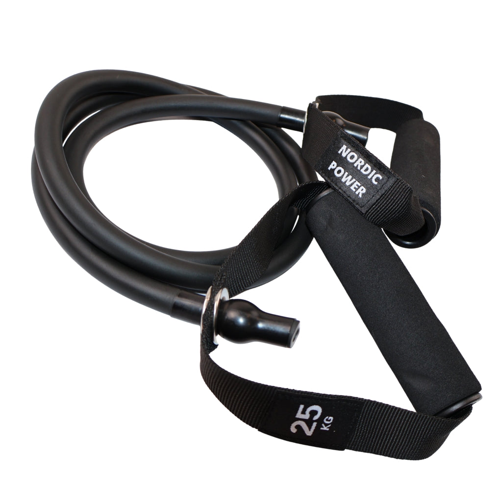 Träningsband med handtag, 3-pack. Träningstubes i latex - NORDIC POWER