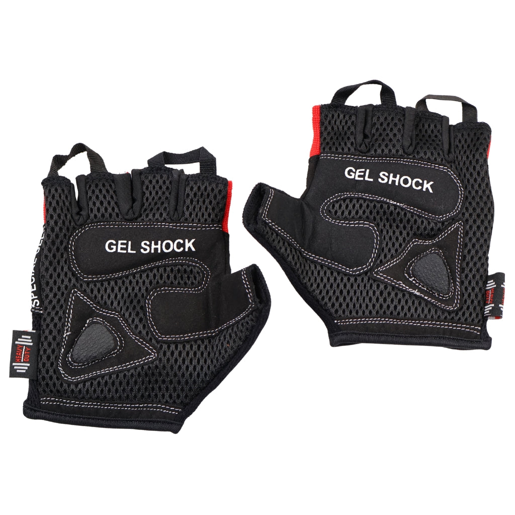 Träningshandskar Svarta / Röda Liten - NORDIC POWER