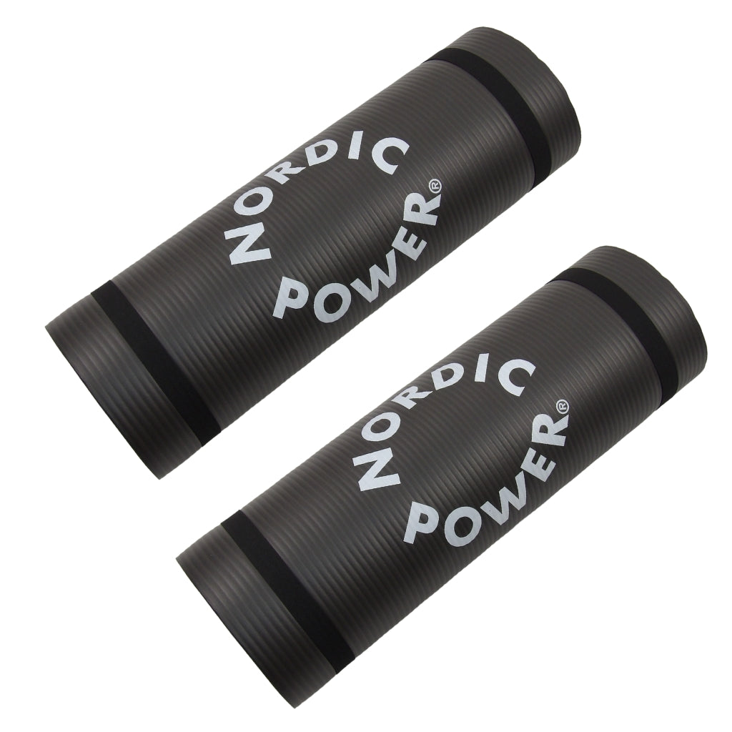 2 st. Träningsmattor svarta 1,5 cm tjocka. Med påse NORDIC POWER