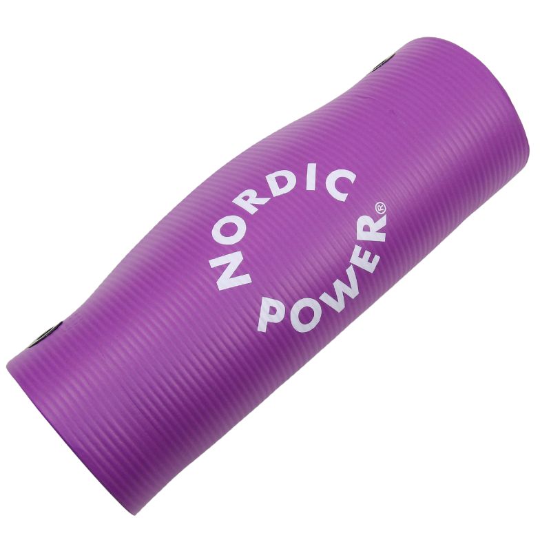 Träningsmatta Lila 1,5 cm tjock, med bärrem - NORDIC POWER