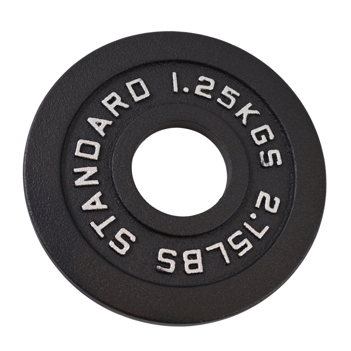 2 x 1,25 Kg. Vægtskive Sort Metal - Ø50 mm - NORDIC POWER