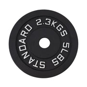 Viktskiva 2.3 kg. Svart metall, Ø30 mm - NORDIC POWER
