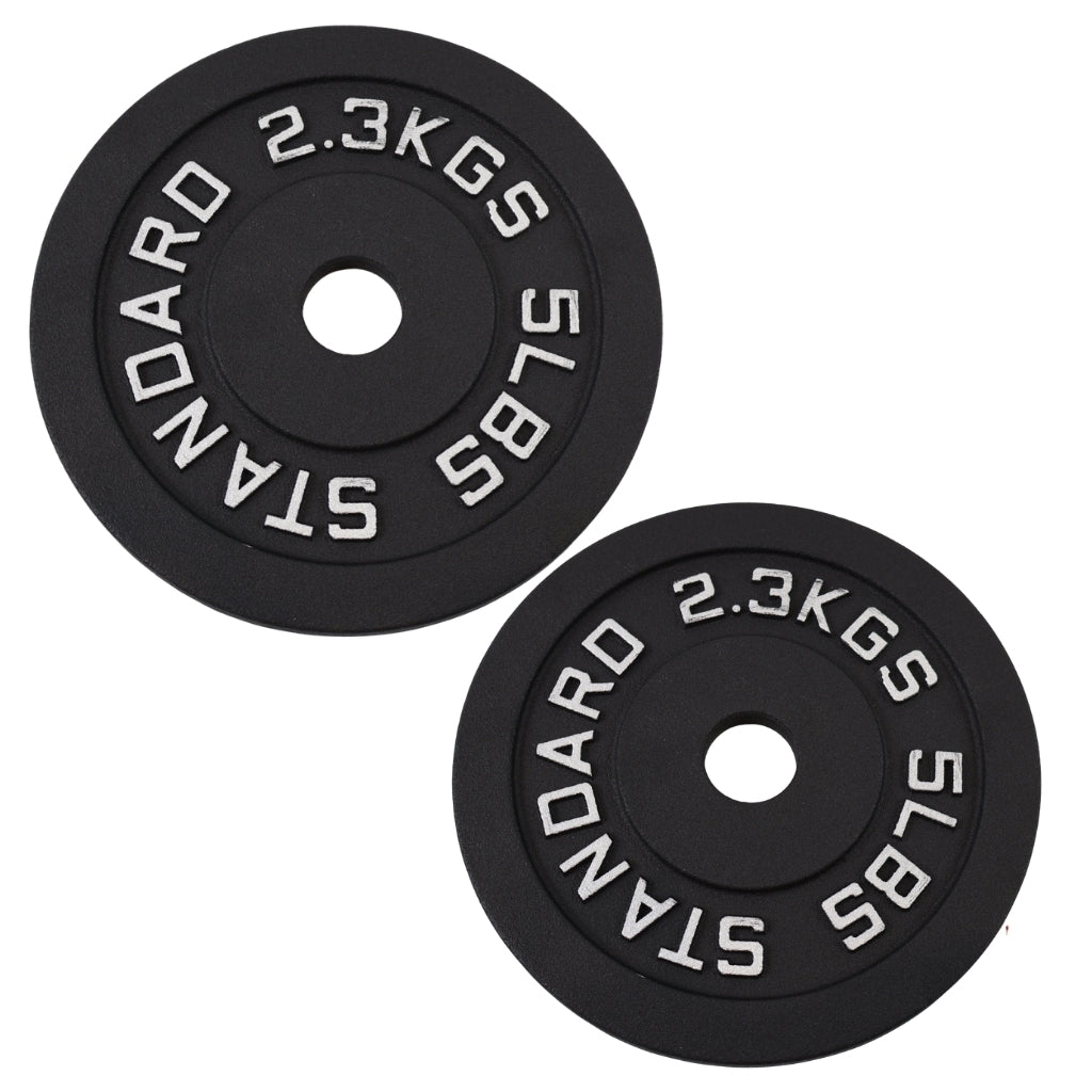 Viktskiva 2.3 kg. Svart metall, Ø30 mm - NORDIC POWER