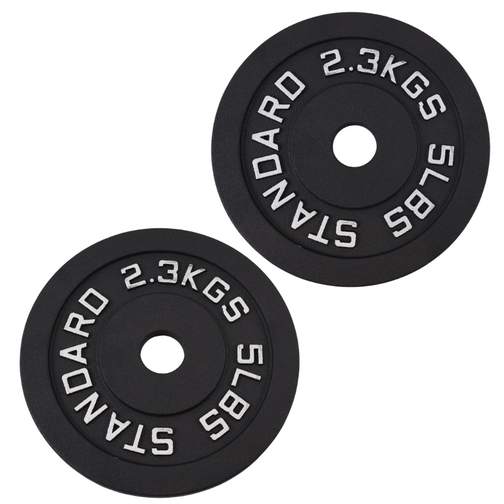 Viktskiva 2.3 kg. Svart metall, Ø30 mm - NORDIC POWER