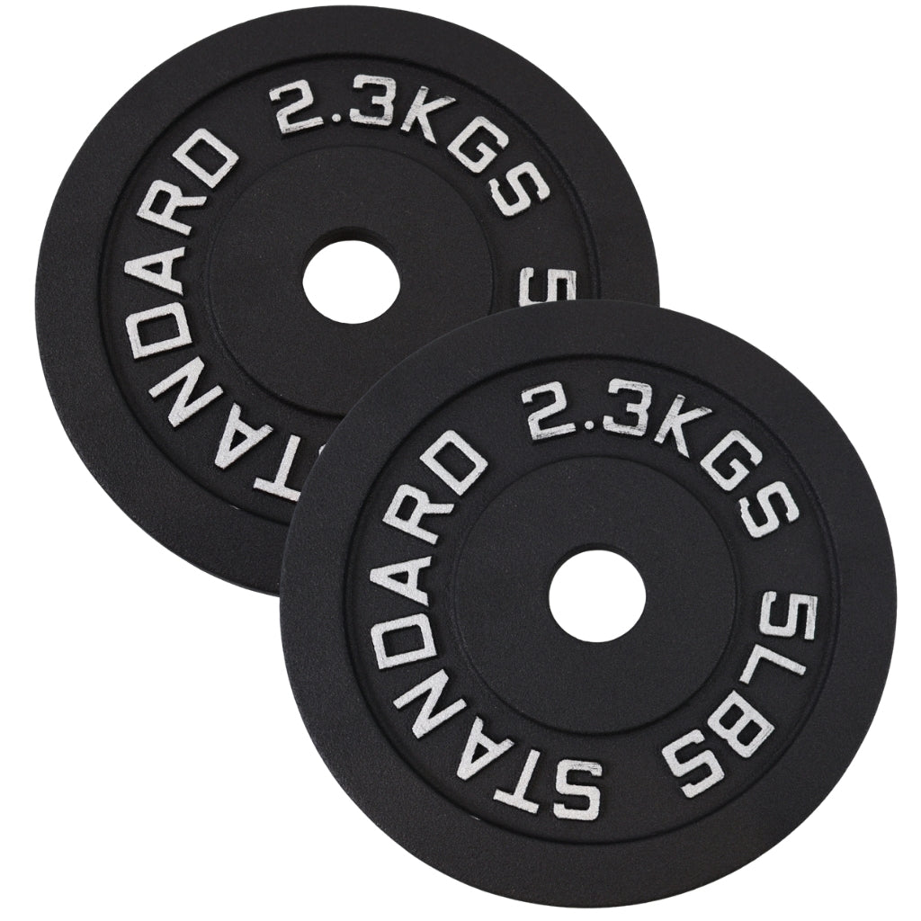 Viktskivset 2 x 2.5 kg. Svart metall, Ø30 mm - NORDIC POWER