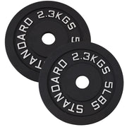 Viktskivset 2 x 2.5 kg. Svart metall, Ø30 mm - NORDIC POWER