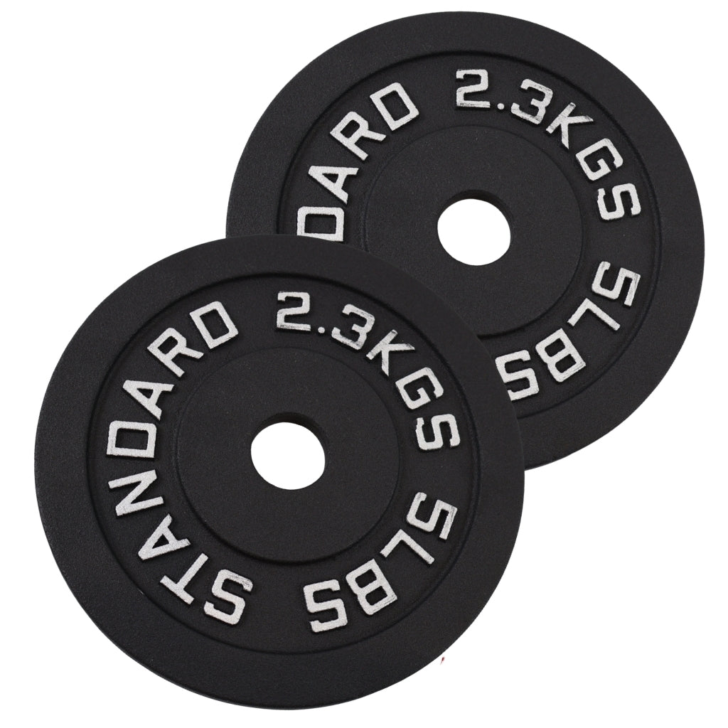 Viktskivset 2 x 2.5 kg. Svart metall, Ø30 mm - NORDIC POWER