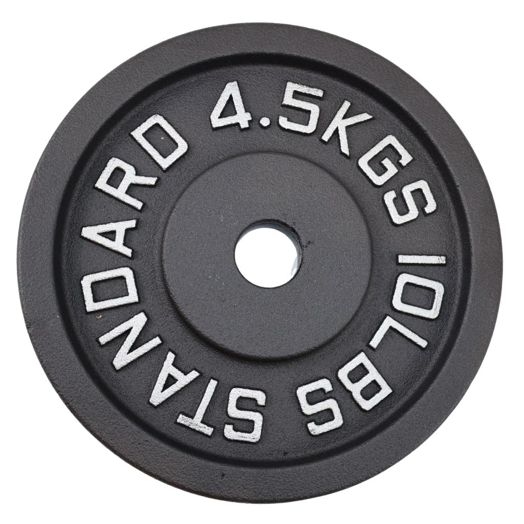 2 x 4,5 kg, Vægtskivesæt, Sort Metal, Ø30 mm - NORDIC POWER - Restparti