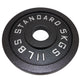 Viktskiva 5 kg. Svart metall 1 st. Ø50 mm - NORDIC POWER