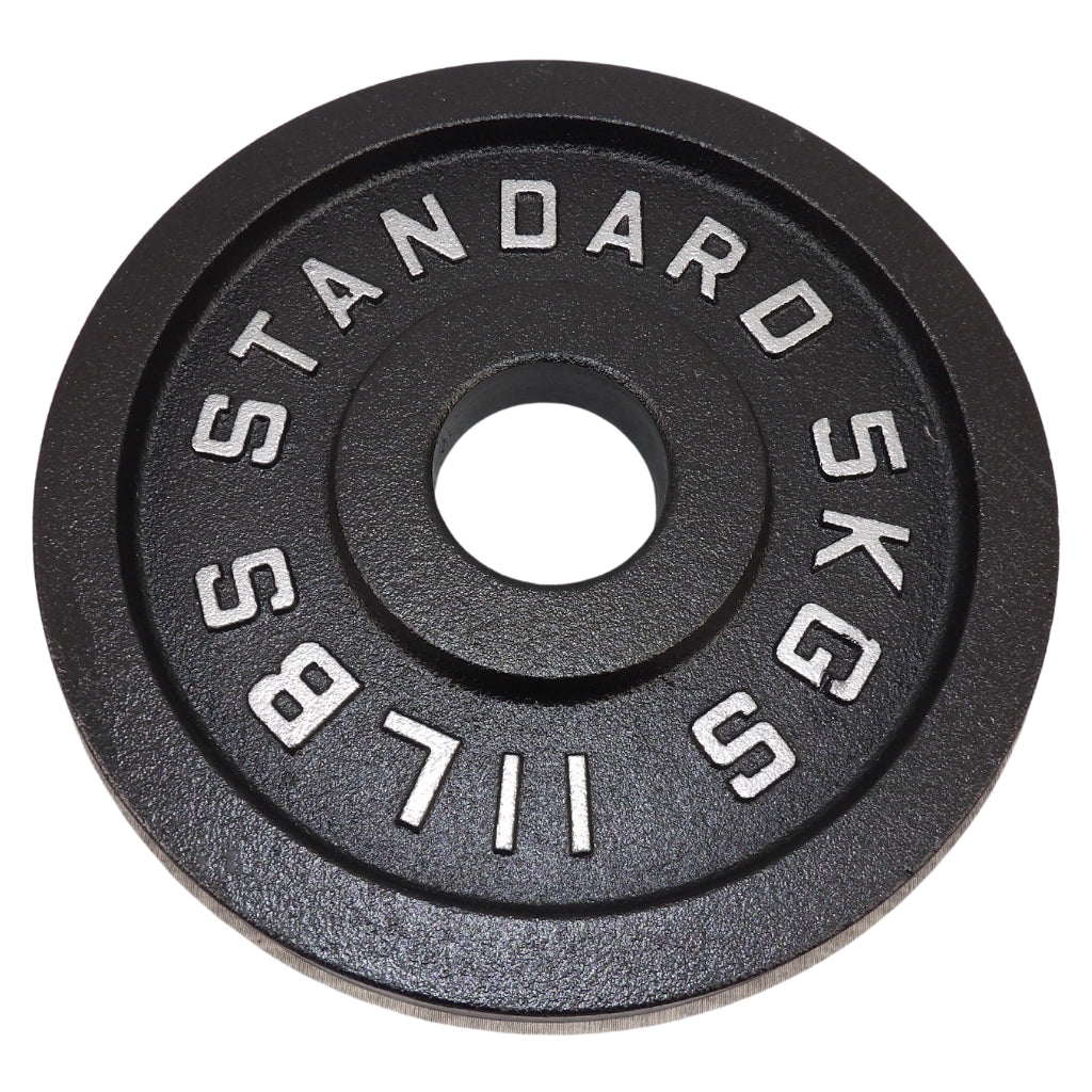 Viktskiva 5 kg. Svart metall 1 st. Ø50 mm - NORDIC POWER