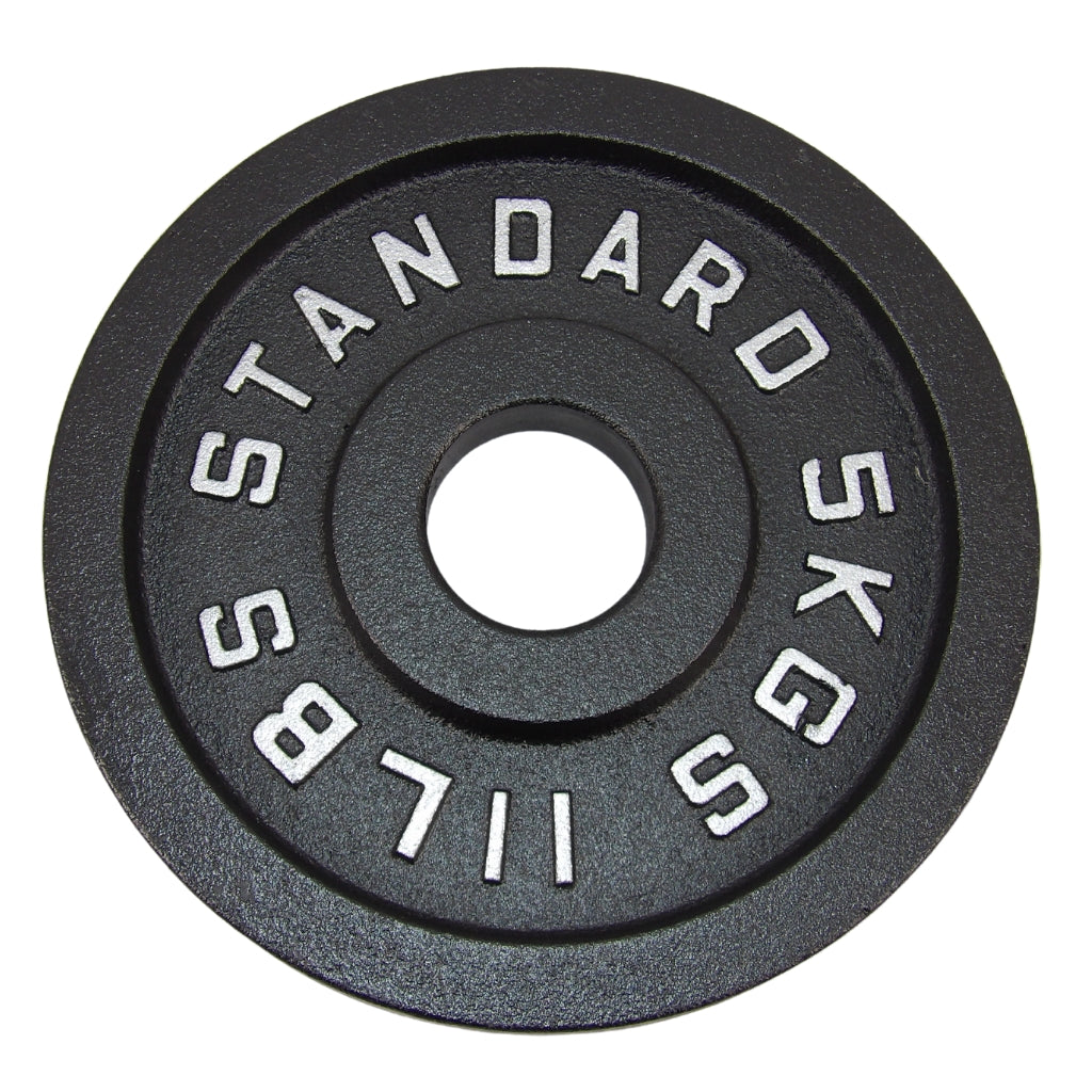 Viktskiva 5 kg. Svart metall 1 st. Ø50 mm - NORDIC POWER