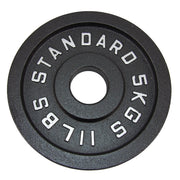 Viktskiva 5 kg. Svart metall 1 st. Ø50 mm - NORDIC POWER