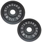 Viktskiva 5 kg. Svart metall 1 st. Ø50 mm - NORDIC POWER