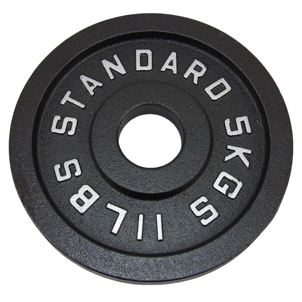 Viktskiva 5 kg. Svart metall 1 st. Ø50 mm - NORDIC POWER