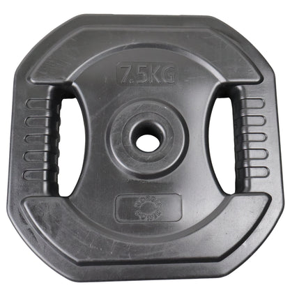 2 Stk. Bodypump Vægtskiver 7.5 Kg. SORTE, Ø25 mm - NORDIC POWER