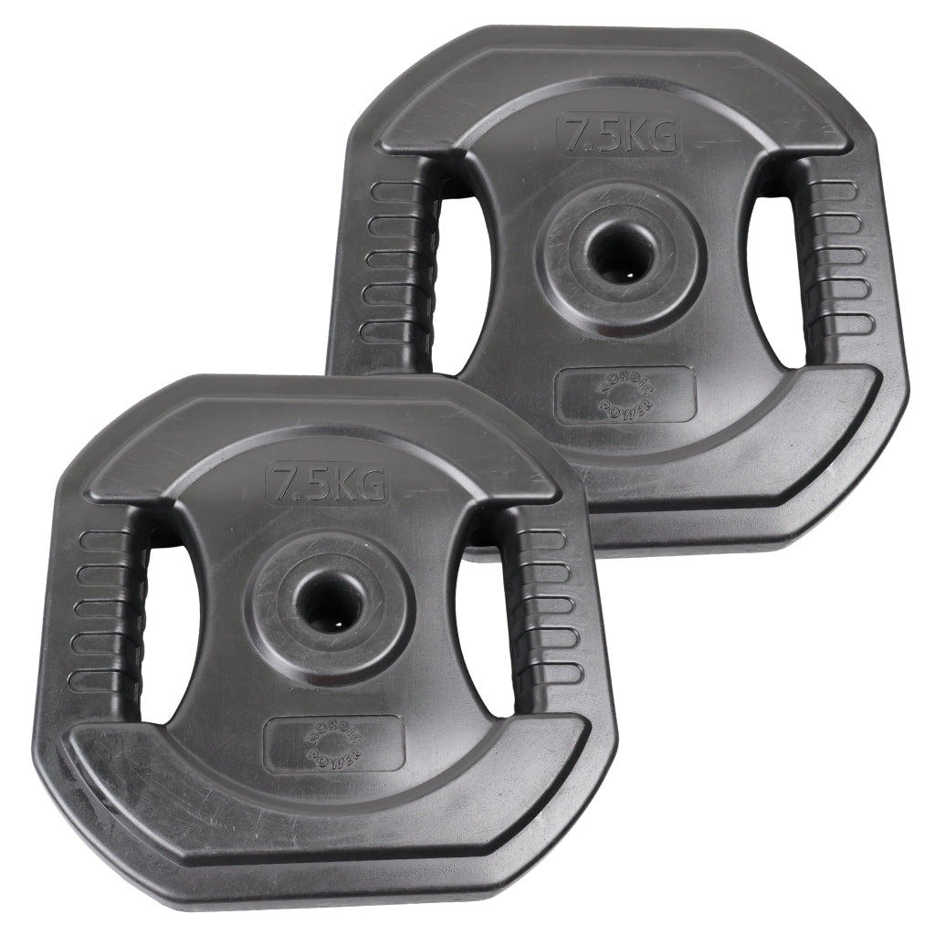 Bodypump Viktskiva 7,5 kg. Blå NORDIC POWER - 1 styck - Ø25 mm.