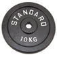 Viktskiva 10 kg, Svart metall, Ø30 mm - NORDIC POWER