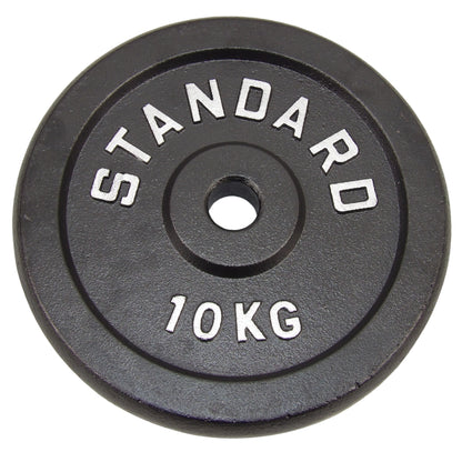Viktskiva 10 kg, Svart metall, Ø30 mm - NORDIC POWER