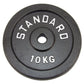 Viktskiva 10 kg, Svart metall, Ø30 mm - NORDIC POWER
