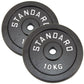Viktskiva 10 kg, Svart metall, Ø30 mm - NORDIC POWER