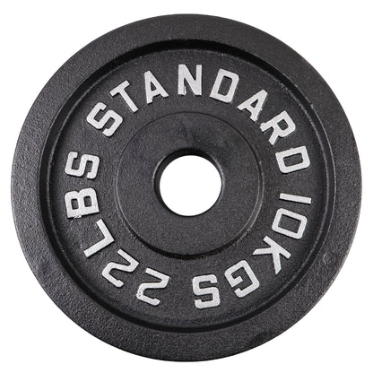 Viktskiva 10 kg. Svart metall 1 st. Ø50 mm - NORDIC POWER