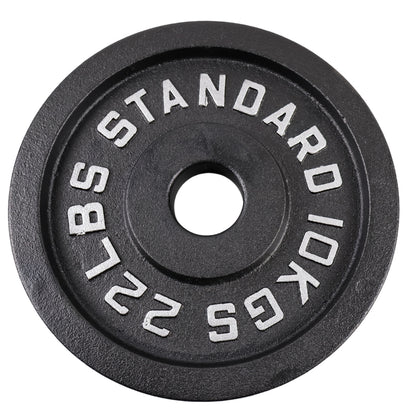 Viktskiva 10 kg. Svart metall 1 st. Ø50 mm - NORDIC POWER