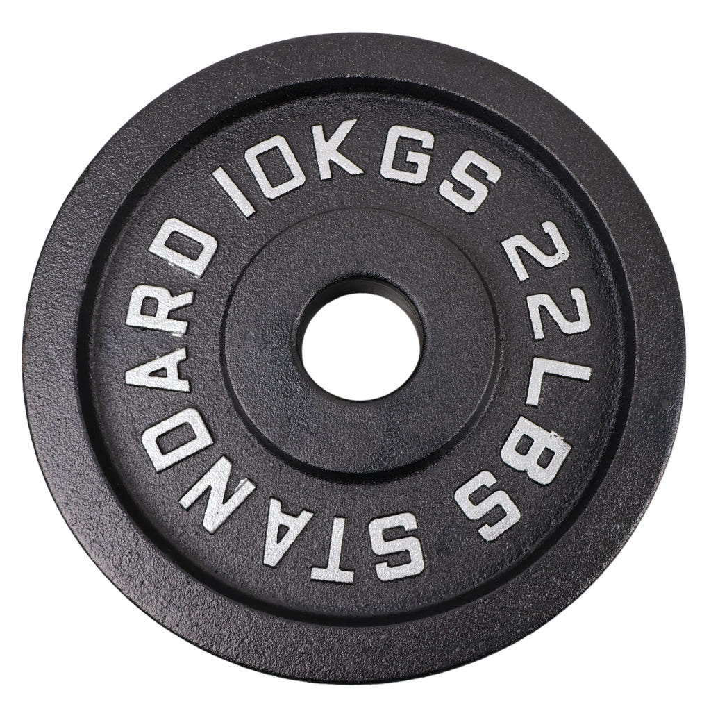 Viktskiva 10 kg. Svart metall 1 st. Ø50 mm - NORDIC POWER