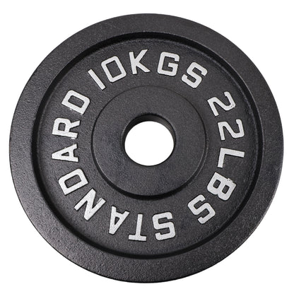 Viktskiva 10 kg. Svart metall 1 st. Ø50 mm - NORDIC POWER