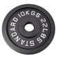 Viktskiva 10 kg. Svart metall 1 st. Ø50 mm - NORDIC POWER