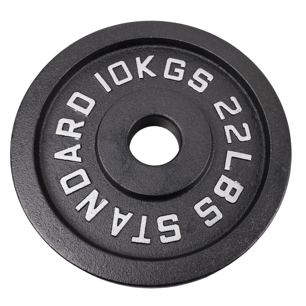 Viktskiva 10 kg. Svart metall 1 st. Ø50 mm - NORDIC POWER