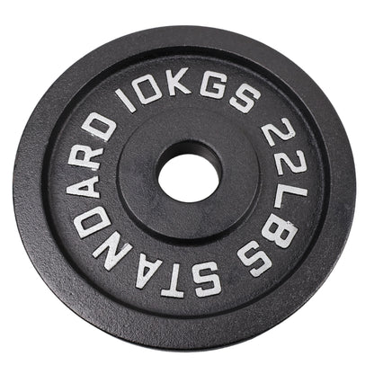 Viktskiva 10 kg. Svart metall 1 st. Ø50 mm - NORDIC POWER