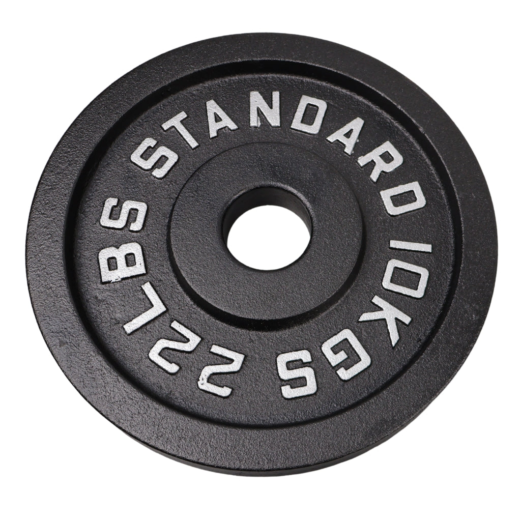 Viktskiva 10 kg. Svart metall 1 st. Ø50 mm - NORDIC POWER