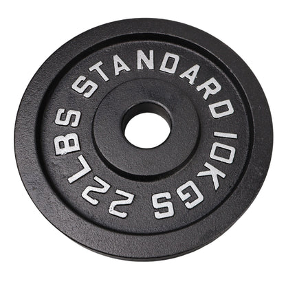 Viktskiva 10 kg. Svart metall 1 st. Ø50 mm - NORDIC POWER