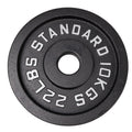Viktskiva 10 kg. Svart metall 1 st. Ø50 mm - NORDIC POWER