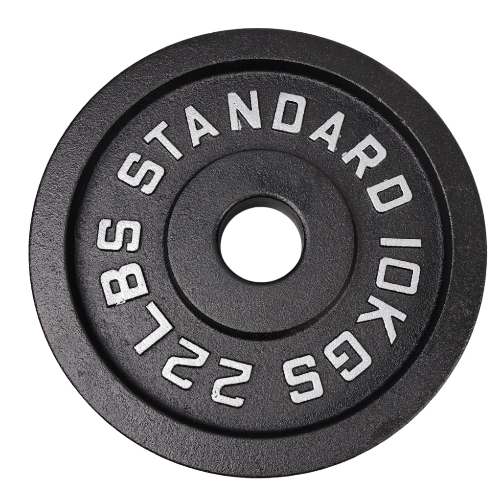 Viktskiva 10 kg. Svart metall 1 st. Ø50 mm - NORDIC POWER