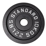 Viktskiva 10 kg. Svart metall 1 st. Ø50 mm - NORDIC POWER