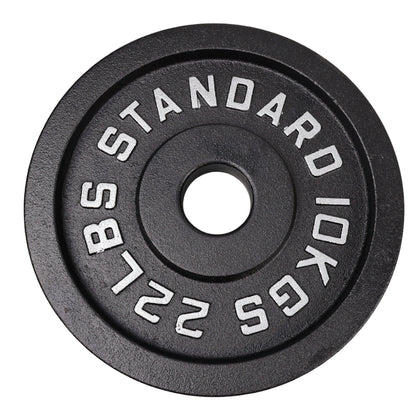 Viktskiva 10 kg. Svart metall 1 st. Ø50 mm - NORDIC POWER