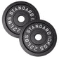 Viktskiva 10 kg. Svart metall 1 st. Ø50 mm - NORDIC POWER