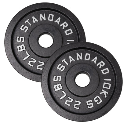 Viktskiva 10 kg. Svart metall 1 st. Ø50 mm - NORDIC POWER
