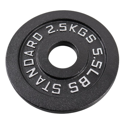 Vægtskivesæt 2 x 2.5 kg. Sort Metal, Ø30 mm - NORDIC POWER