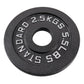 Viktskiva 2,5 kg. Svart metall 1 styck - Ø50 mm - NORDIC POWER