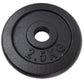Viktskivset 2 x 2,5 kg. Svart metall, Ø30 mm - NORDIC POWER