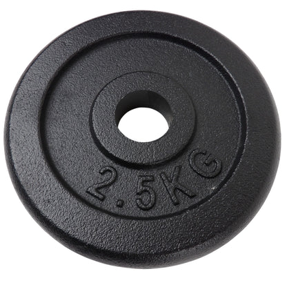 Viktskivset 2 x 2,5 kg. Svart metall, Ø30 mm - NORDIC POWER