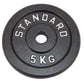 Viktskiva 5 kg, Svart metall, Ø30 mm - NORDIC POWER