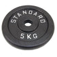 Viktskiva 5 kg, Svart metall, Ø30 mm - NORDIC POWER