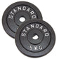 Viktskiva 5 kg, Svart metall, Ø30 mm - NORDIC POWER