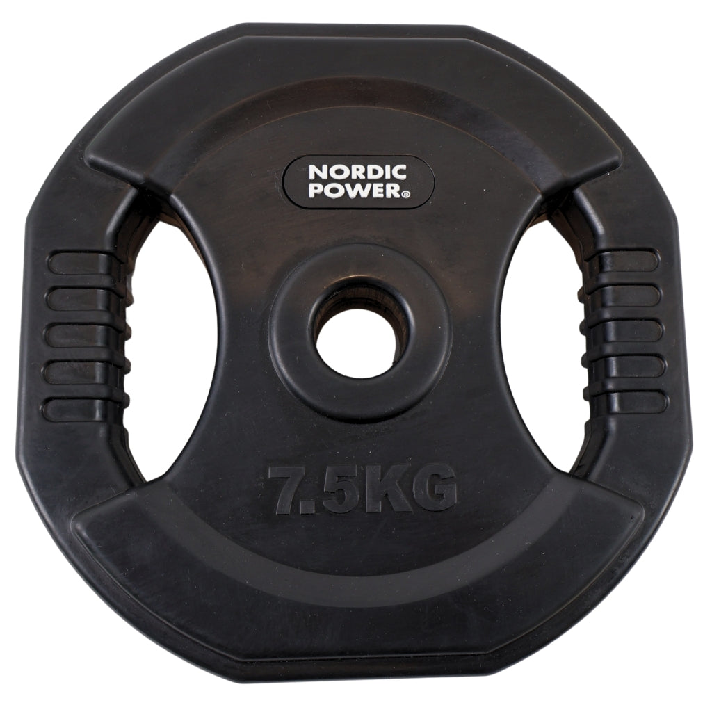 Bodypump Vægtskive 7,5 kg. Sort PRO - NORDIC POWER - 1 Stk - Ø30 mm.