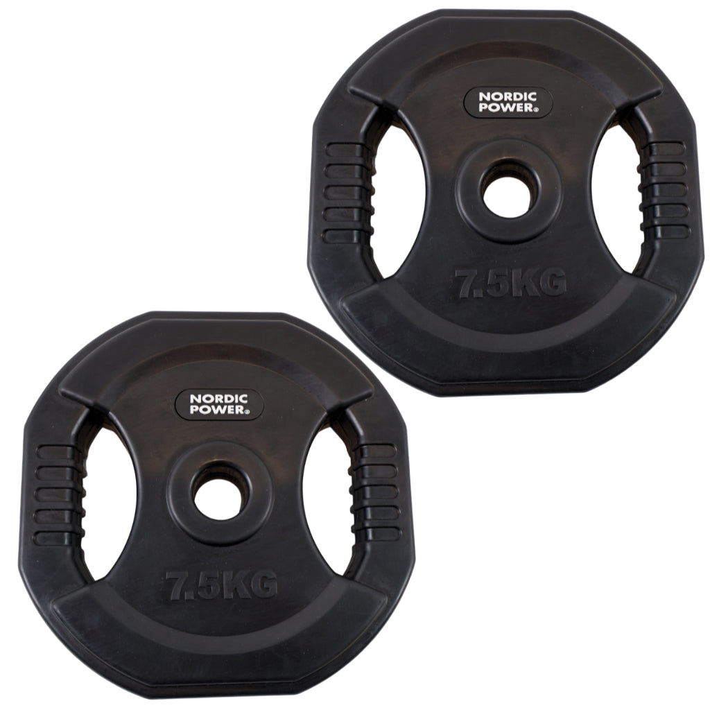 Bodypump Vægtskive 7,5 kg. Sort PRO - NORDIC POWER - 1 Stk - Ø30 mm.
