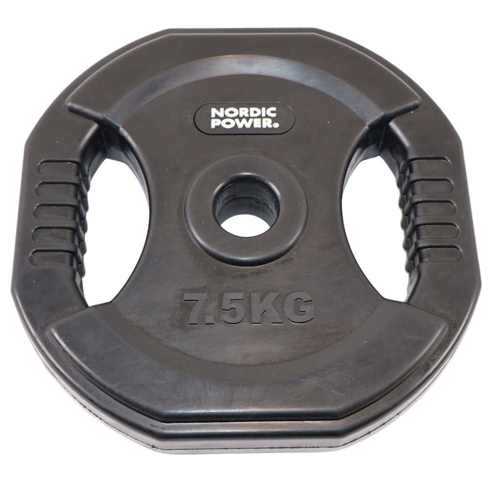 Bodypump Vægtskive 7,5 kg. Sort PRO - NORDIC POWER - 1 Stk - Ø30 mm.