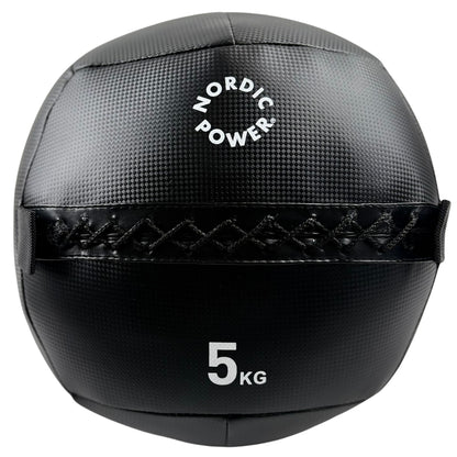 Väggboll 6 kg, Svart - NORDIC POWER